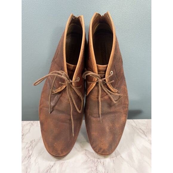 Timberland Boot Co. Men's 9M Lace Up Brown Leather Chukka Boots Wodehouse - Picture 3 of 12